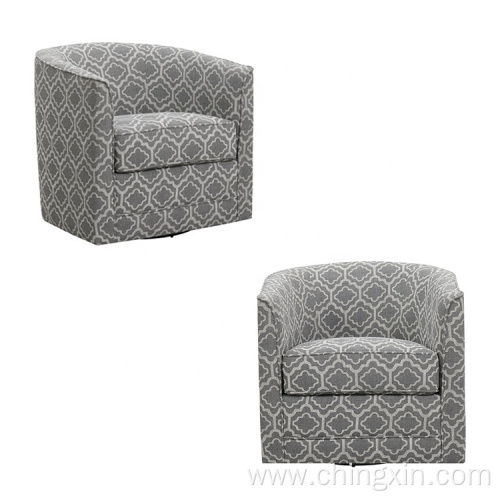 Grey Swivel Arm Chair Living Room Chairs